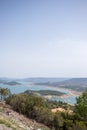 Beautiful EntrepeÃÂ±as reservoir. Marsh landscape in Sacedon, Guadalajara Royalty Free Stock Photo