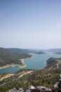 Beautiful EntrepeÃÂ±as reservoir. Marsh landscape in Sacedon, Guadalajara Royalty Free Stock Photo