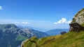 Highest view in the Swiss alps