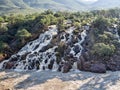 Beautiful Epupa falls on the Kunene River, Namibia Royalty Free Stock Photo