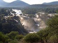 Beautiful Epupa falls on the Kunene River, Namibia Royalty Free Stock Photo
