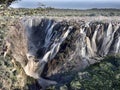 Beautiful Epupa falls on the Kunene River, Namibia Royalty Free Stock Photo