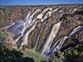 Beautiful Epupa falls on the Kunene River, Namibia Royalty Free Stock Photo