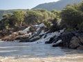 Beautiful Epupa falls on the Kunene River, Namibia Royalty Free Stock Photo
