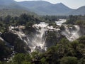 Beautiful Epupa falls on the Kunene River, Namibia Royalty Free Stock Photo