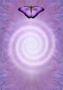 Spiritual butterfleyes spiral concept background Royalty Free Stock Photo