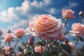 beautiful ethereal rose. ai generative