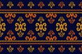 Beautiful ethnic tribal pattern art. Ethnic ikat seamless pattern. American and Mexican style Royalty Free Stock Photo