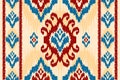 Beautiful ethnic tribal pattern art. Ethnic ikat seamless pattern. American and Mexican style Royalty Free Stock Photo