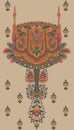 beautiful etnic border and flowers and textile digital motifs .paisley motifs paisley design art illustration traditional design