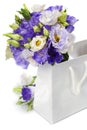 Beautiful eustoma flowers bouquet