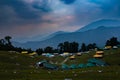 Beautiful evening Camps in Chopta, Uttrakhand,India