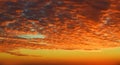 Beautiful evening sky with cloud and colorful sunset. Royalty Free Stock Photo