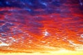 Beautiful evening sky with cloud and colorful sunset. Royalty Free Stock Photo