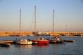 Beautiful evening view of port Sarafovo, Burgas, Bulgaria