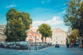 Beautiful evening in Vilnius old city