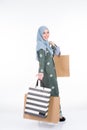 Muslimah fashion portrait concept