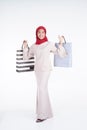 Muslimah fashion portrait concept