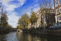 Beautiful excursion through the canals of Amsterdam Royalty Free Stock Photo