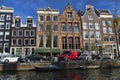 Beautiful excursion through the canals of Amsterdam Royalty Free Stock Photo