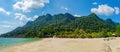 Beautiful exotic beach in Malaysia Royalty Free Stock Photo