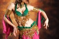 Beautiful exotic belly dancer woman Royalty Free Stock Photo