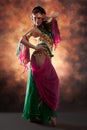 Beautiful exotic belly dancer woman Royalty Free Stock Photo