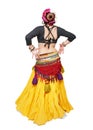 Beautiful exotic belly tribal dancer woman Royalty Free Stock Photo