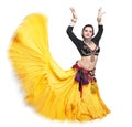 Beautiful exotic belly tribal dancer woman Royalty Free Stock Photo