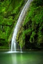 Exotic waterfall from cascade to water