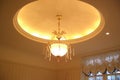 Beautiful expensive chandelier with beautiful light