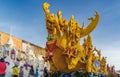 Beautiful exquisite boat in Buddha festive