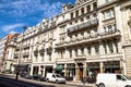 Beautiful exterior of buildings in central London at morning time