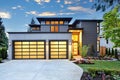 Luxurious new construction home in Bellevue, WA Royalty Free Stock Photo