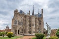 Beautiful exterior view of the Episcopal Palace of Astorga