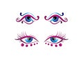 Beautiful Eyes, uniq, vectorart and ilustration Royalty Free Stock Photo