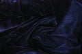 Beautiful fabric dark velvet close up view