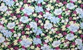 Beautiful fabric with floral patterns