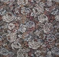Beautiful fabric with flowers. Gobelin. Royalty Free Stock Photo