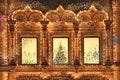 Fabulous Christmas card, vintage Windows