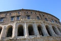 Beautiful facade of ancient old roman Theatre of Marcellus in Ro Royalty Free Stock Photo