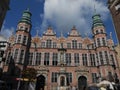 The beautiful facade of the Great Arsenal in Danzig, Poland