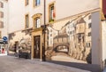 Beautiful facade on a house in Neuchatel