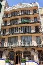 Beautiful facade of the inner side of Casa Batllo