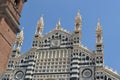 Beautiful facade of the Monza Duomo.