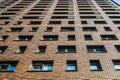 The beautiful facade of the new high-rise apartment building Royalty Free Stock Photo