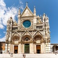 Beautiful facade of Siena Cathedral. Italy.
