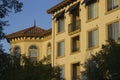 Beautiful facade and sunset