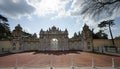 Beautiful facade of turkish gate to palace