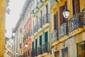 Beautiful facades of buildings in San Sebastian Donostia, Spain Royalty Free Stock Photo